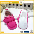 2015 zapatos de bebé suaves baratos recién nacidos al por mayor de la tela de algodón de la alta calidad al por mayor